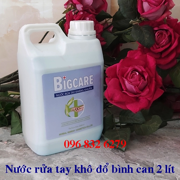 NƯỚC RỬA TAY KHÔ DIỆT KHUẨN CAN 2 LÍT ĐỔ BÌNH