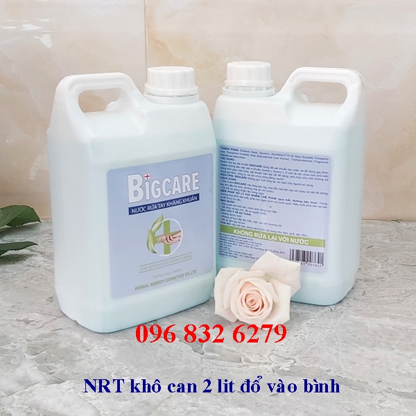 NƯỚC RỬA TAY KHÔ DIỆT KHUẨN CAN 2 LÍT ĐỔ BÌNH