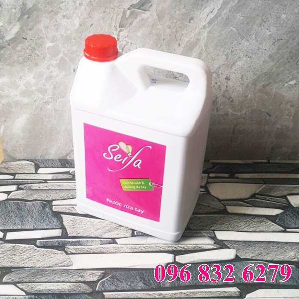 NƯỚC RỬA TAY DIỆT KHUẨN CAN 5 LIT HƯƠNG LAVENDER
