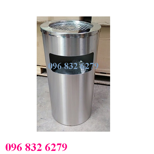 THÙNG RAC INOX GẠT TÀN ĐỂ SẢNH- TRĐS-GT01