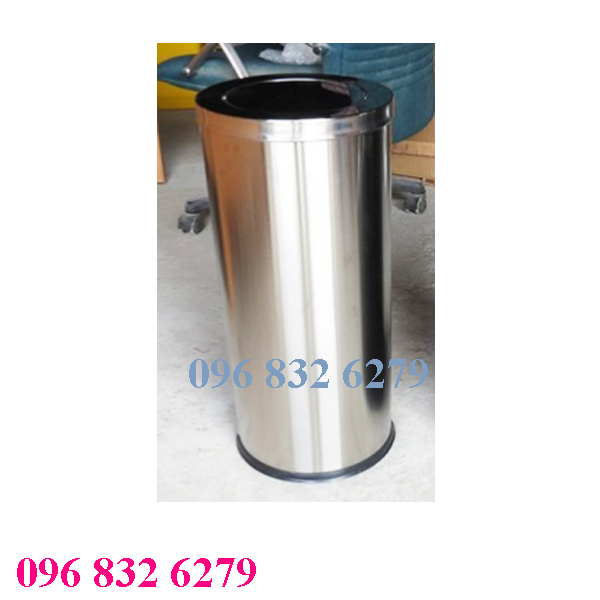 THÙNG RÁC INOX NẮP LẬT ĐỂ SẢNH - TRĐS -NL01