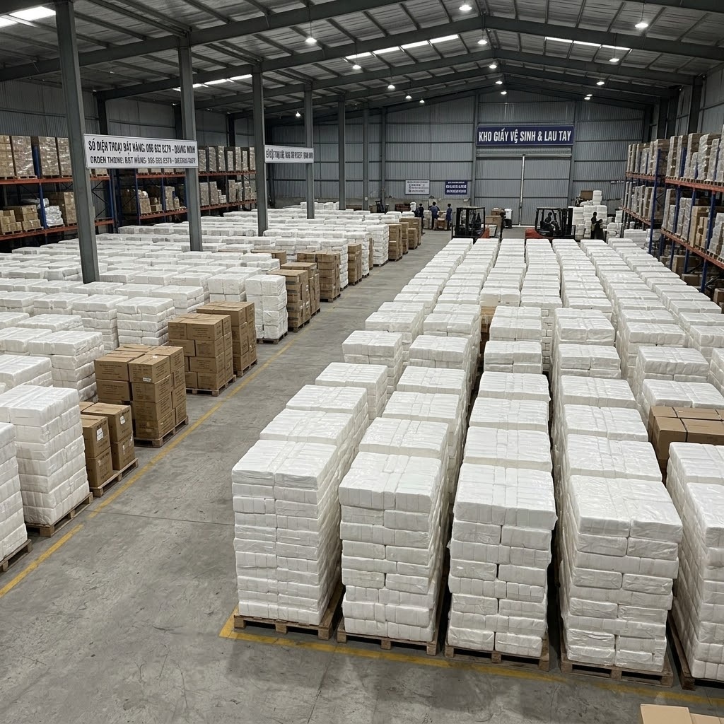 GIẤY LAU TAY SẢN XUẤT THEO YÊU CẦU
