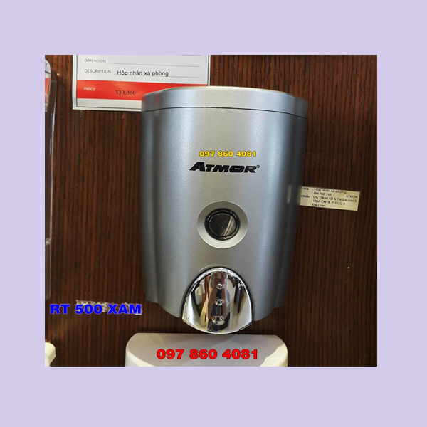 HỘP ĐỰNG NƯỚC RỬA TAY TREO TƯỜNG HỘP ĐỰNG XÀ PHÒNG TREO TƯỜNG- RT500XAM